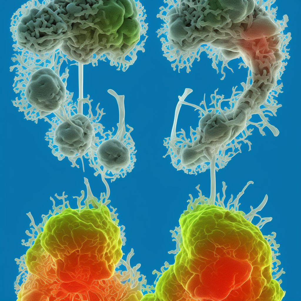 Alveolar maxillary hyperplasia digital illustration