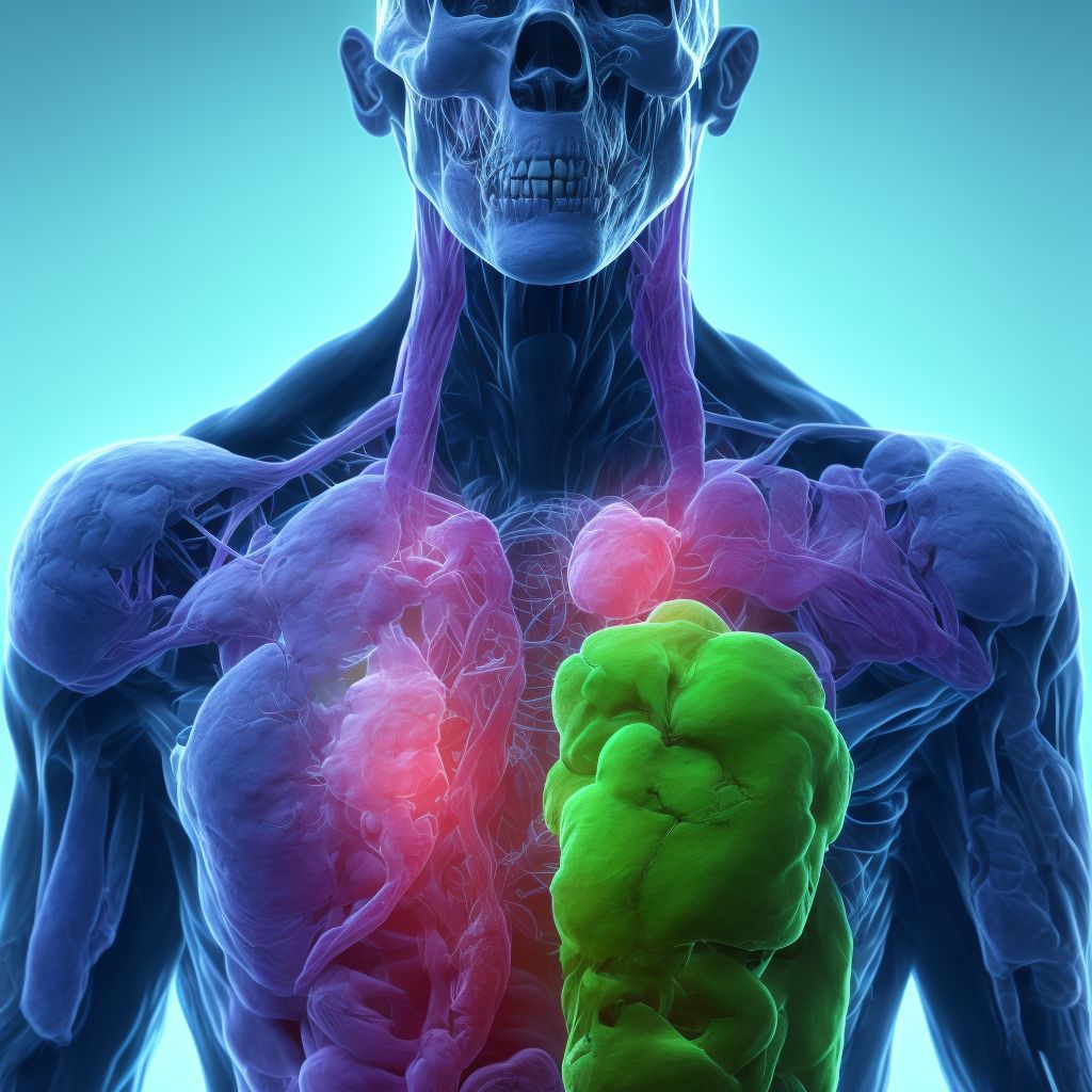 Dermatopolymyositis, unspecified with other organ involvement digital illustration