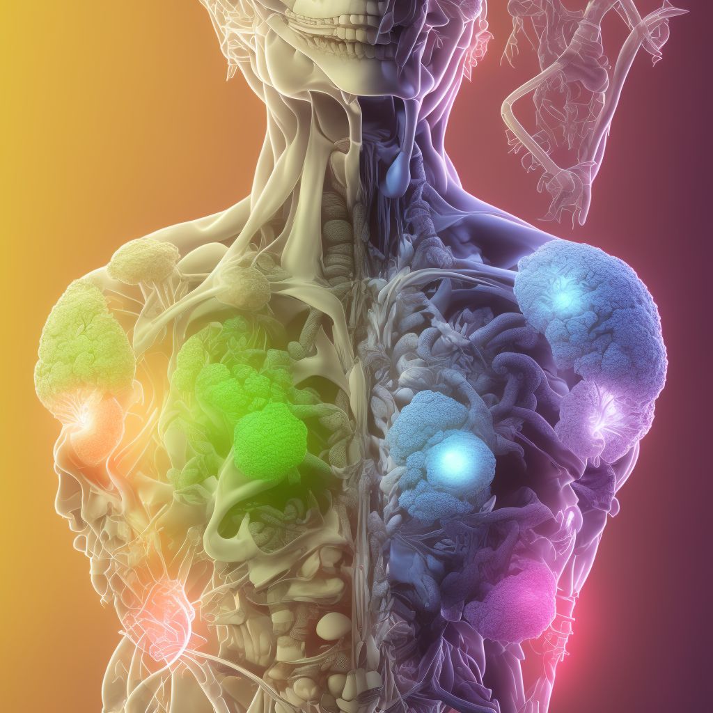 Sjogren syndrome with other organ involvement digital illustration