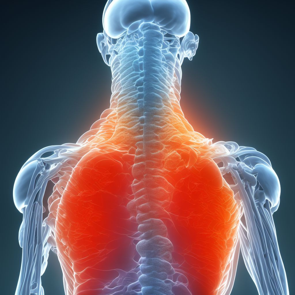 Postural lordosis, lumbosacral region digital illustration