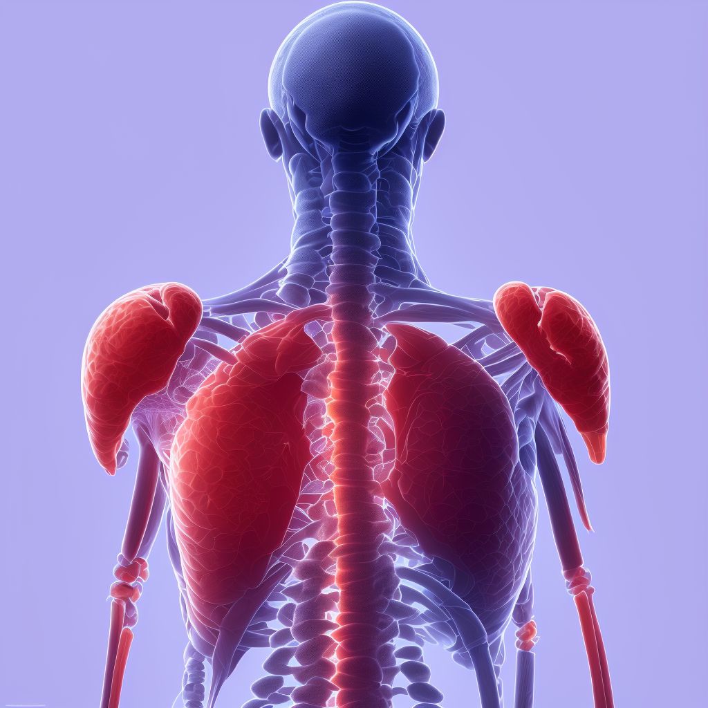 Juvenile idiopathic scoliosis, site unspecified digital illustration