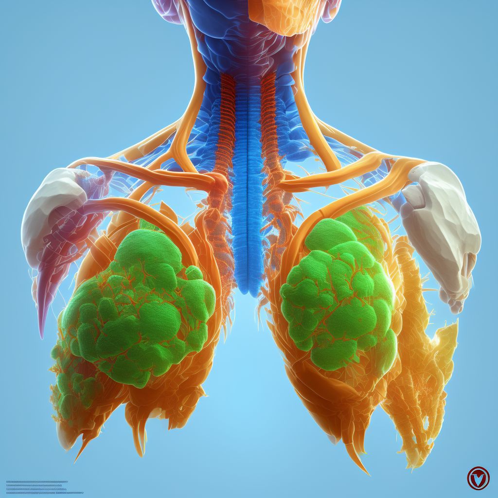 Other secondary scoliosis, cervical region digital illustration