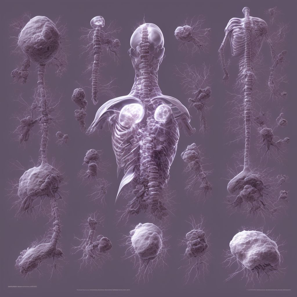 Other forms of scoliosis, cervical region digital illustration