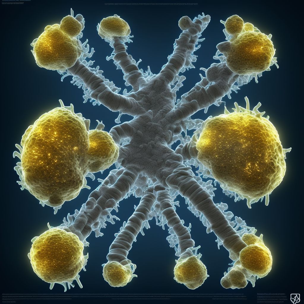 Juvenile osteochondrosis of spine, cervical region digital illustration