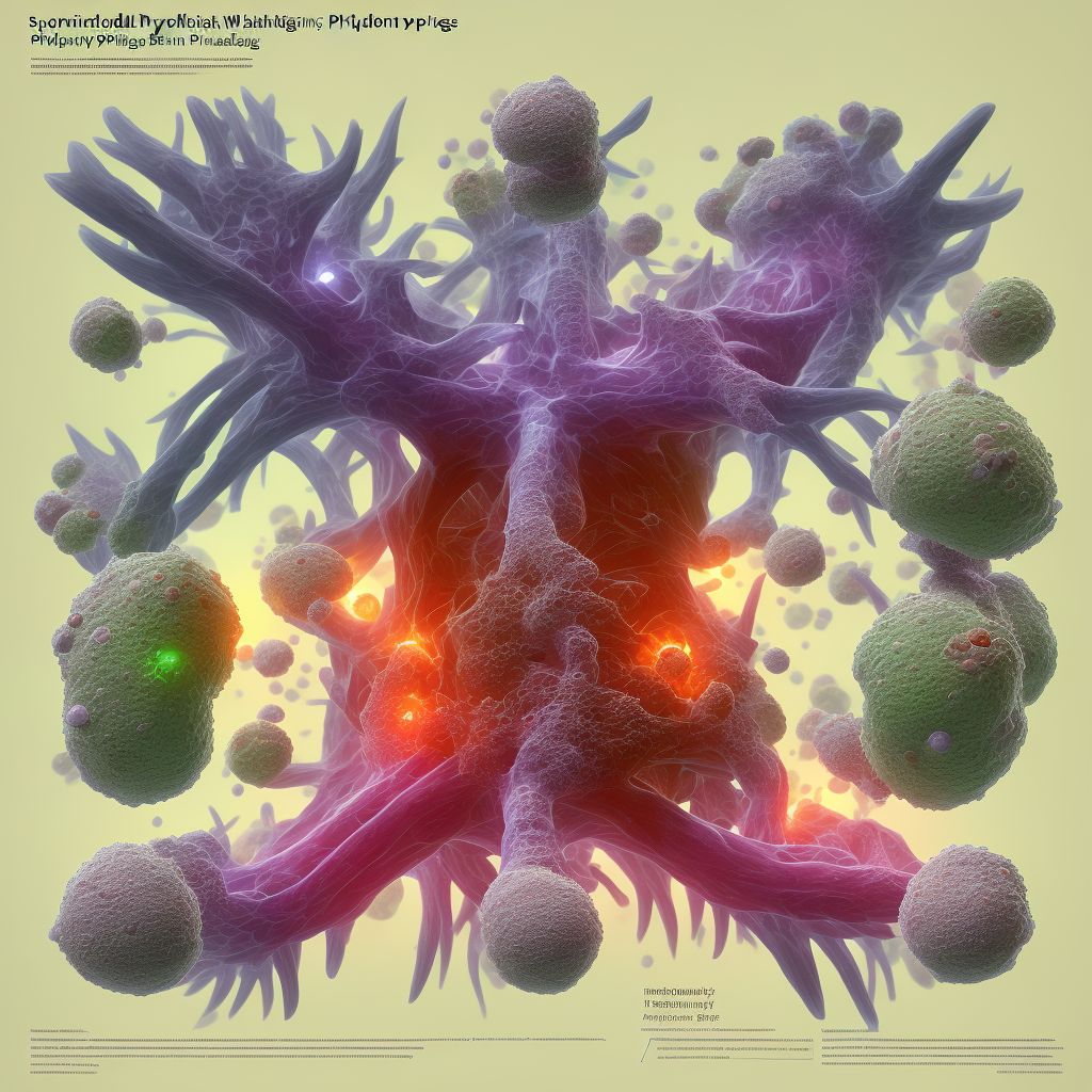 Spondylolysis, lumbar region digital illustration