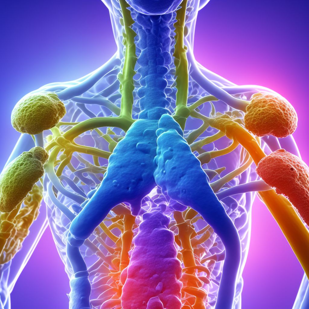 Spondylolysis, sacral and sacrococcygeal region digital illustration