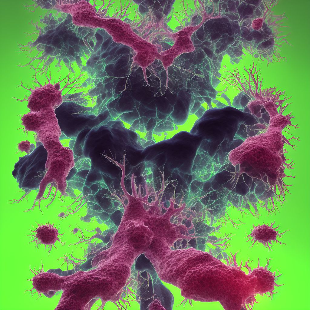 Non-radiographic axial spondyloarthritis of sacral and sacrococcygeal region digital illustration