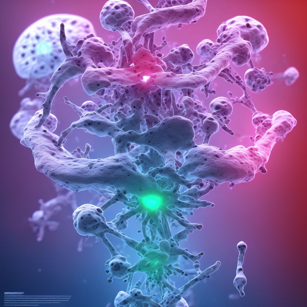 Osteomyelitis of vertebra, site unspecified digital illustration