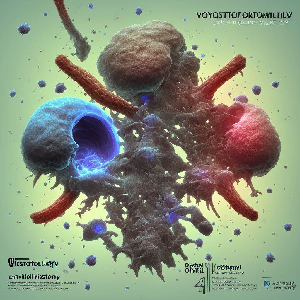 Osteomyelitis of vertebra, cervical region digital illustration