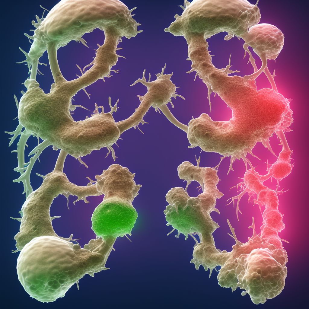 Osteomyelitis of vertebra, sacral and sacrococcygeal region digital illustration