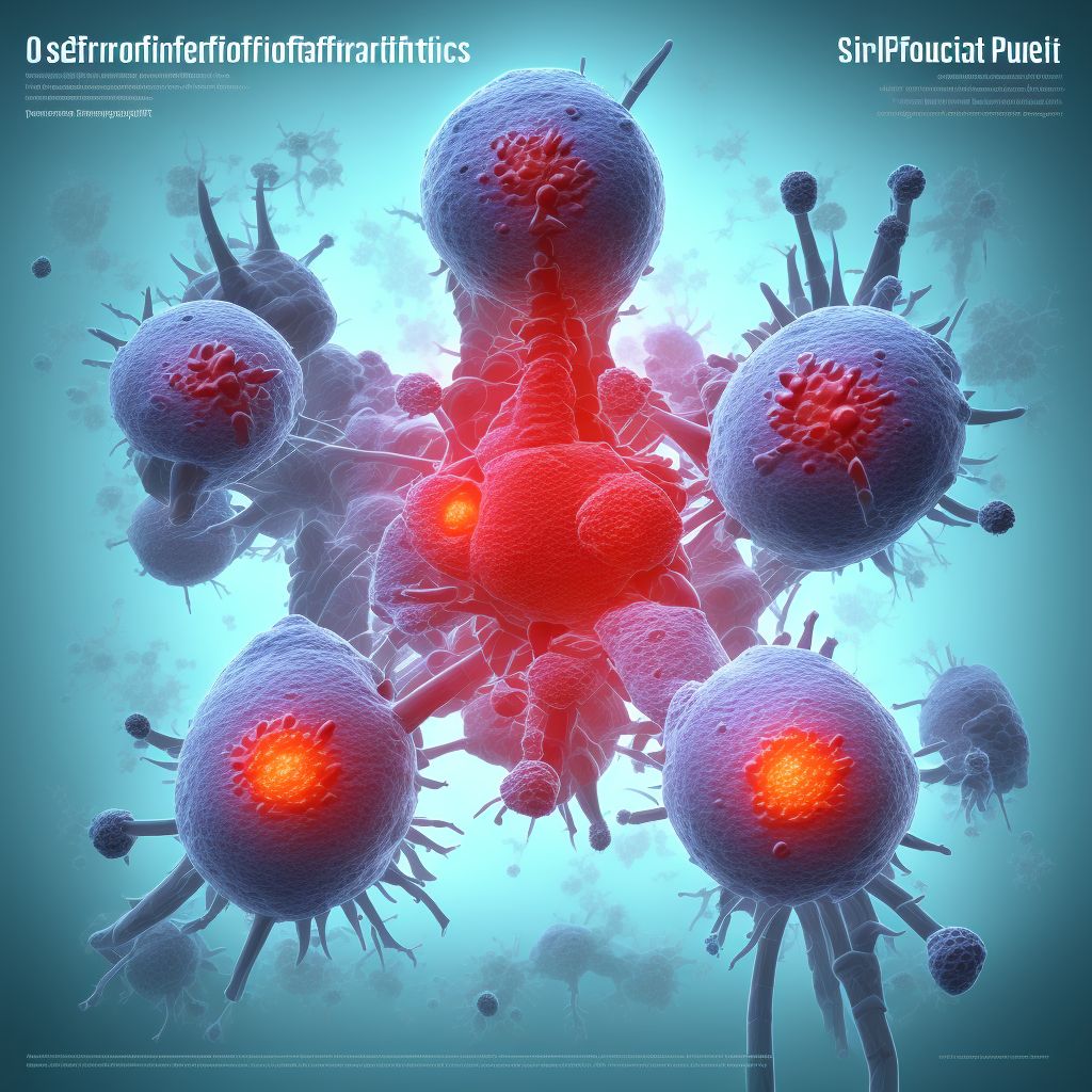 Other specified inflammatory spondylopathies, lumbosacral region digital illustration