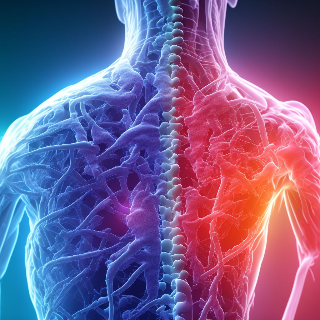 Anterior spinal artery compression syndromes, site unspecified digital illustration