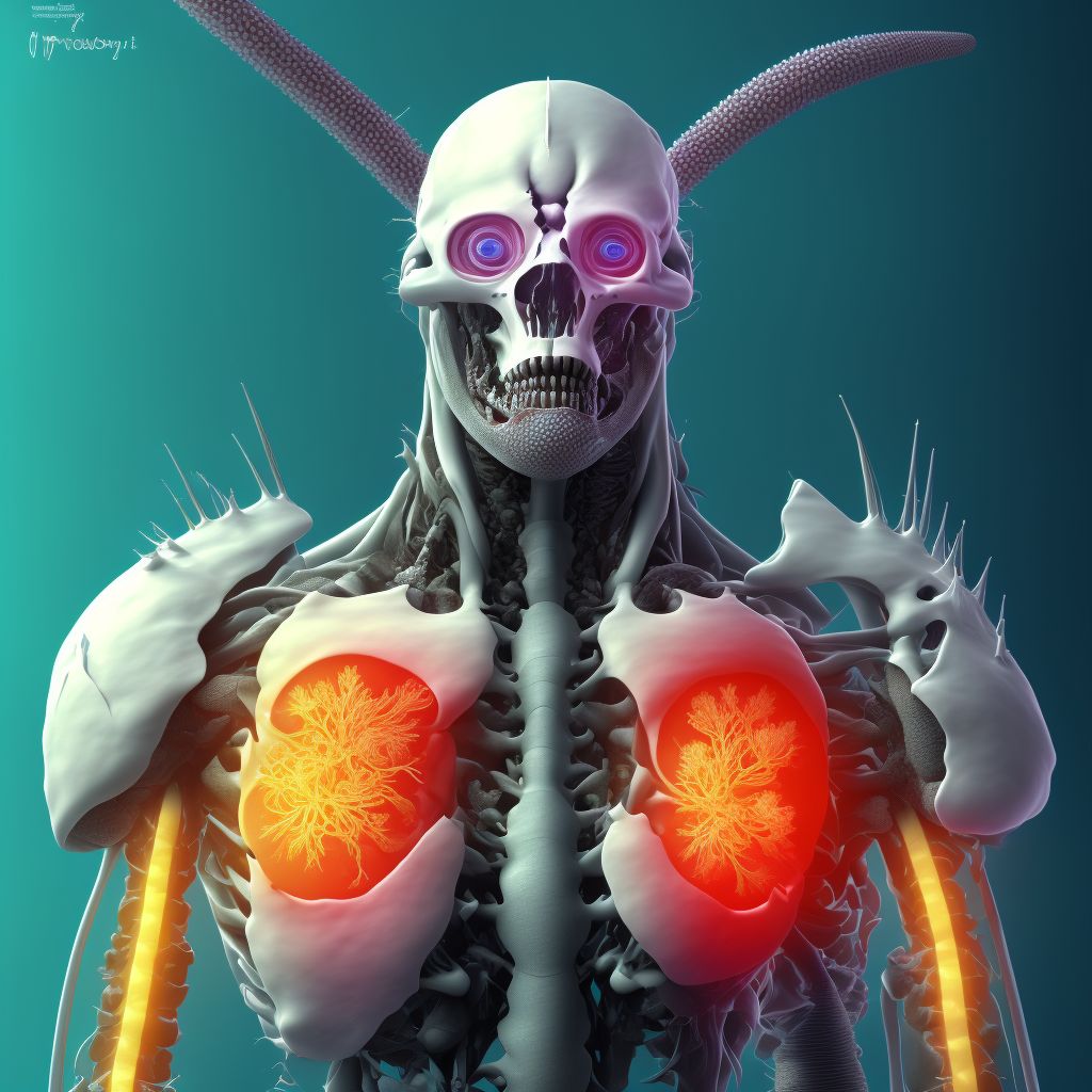 Other spondylosis with myelopathy, cervical region digital illustration