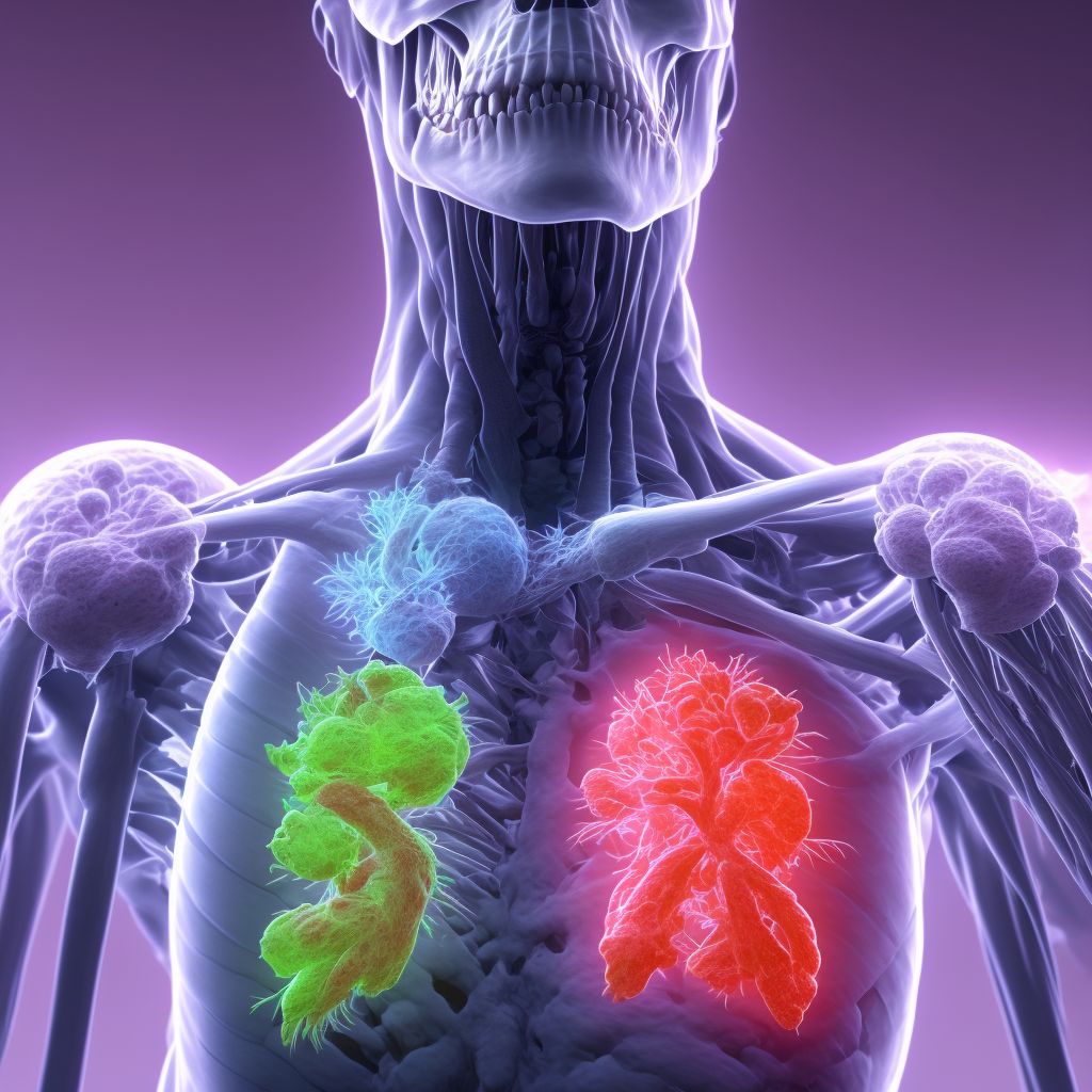 Spondylosis without myelopathy or radiculopathy, cervicothoracic region digital illustration