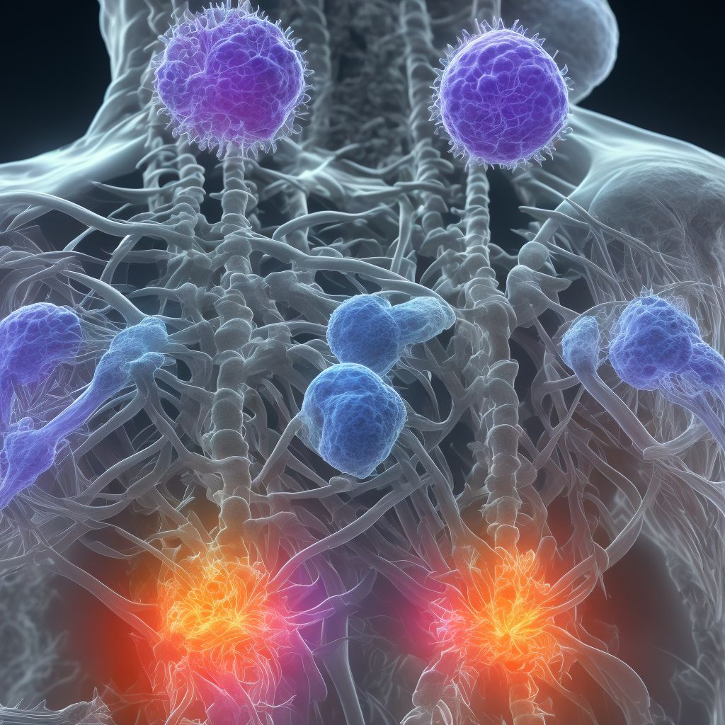 Spondylosis without myelopathy or radiculopathy, lumbosacral region digital illustration