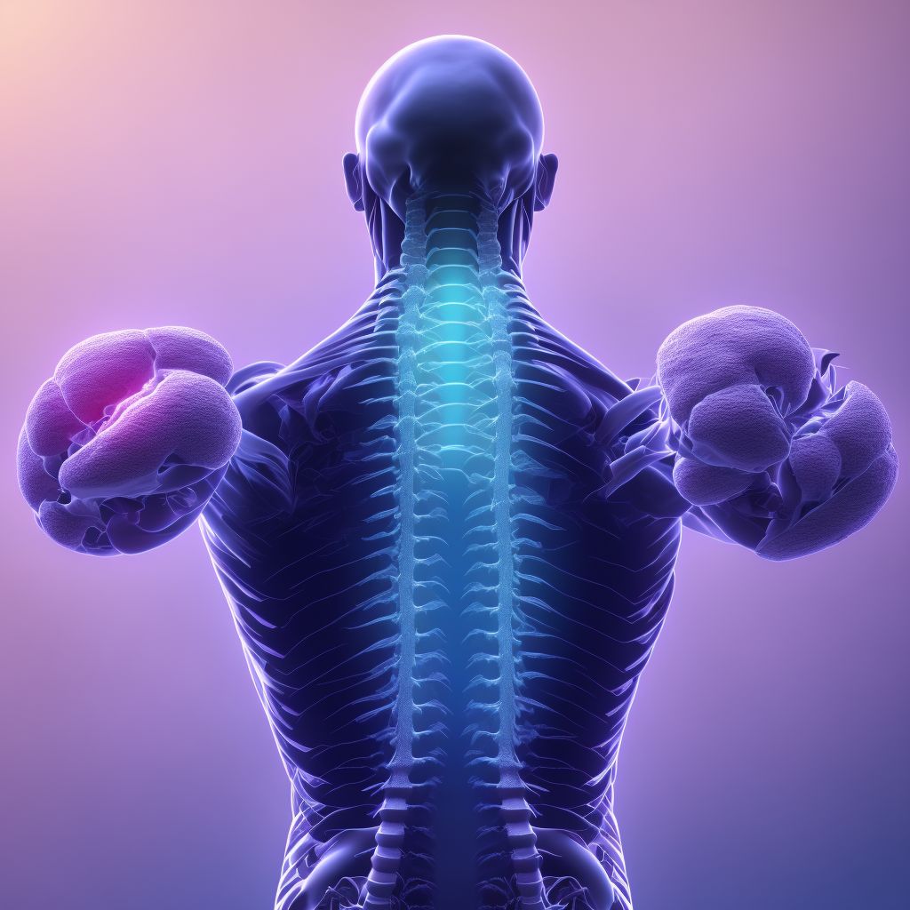 Spinal stenosis, lumbar region digital illustration