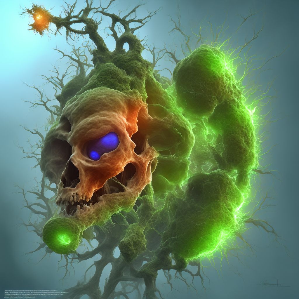 Ankylosing hyperostosis [Forestier], sacral and sacrococcygeal region digital illustration