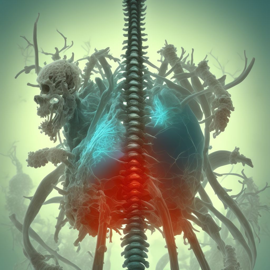 Kissing spine, site unspecified digital illustration