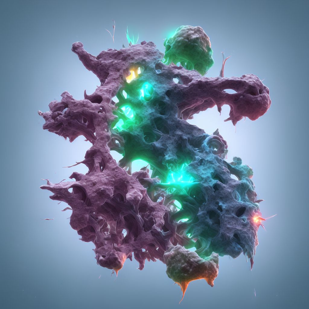 Collapsed vertebra, not elsewhere classified, lumbar region, initial encounter for fracture digital illustration