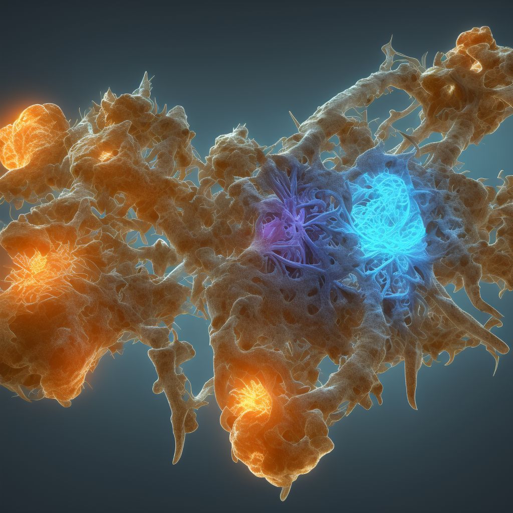 Collapsed vertebra, not elsewhere classified, lumbar region, sequela of fracture digital illustration