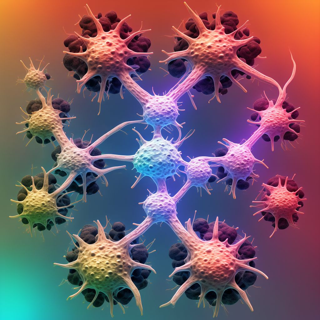 Spondylopathy in diseases classified elsewhere, thoracolumbar region digital illustration