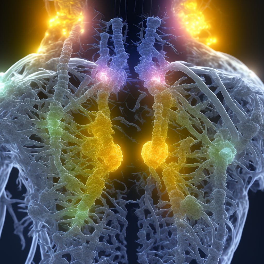 Cervical disc disorder at C5-C6 level with radiculopathy digital illustration