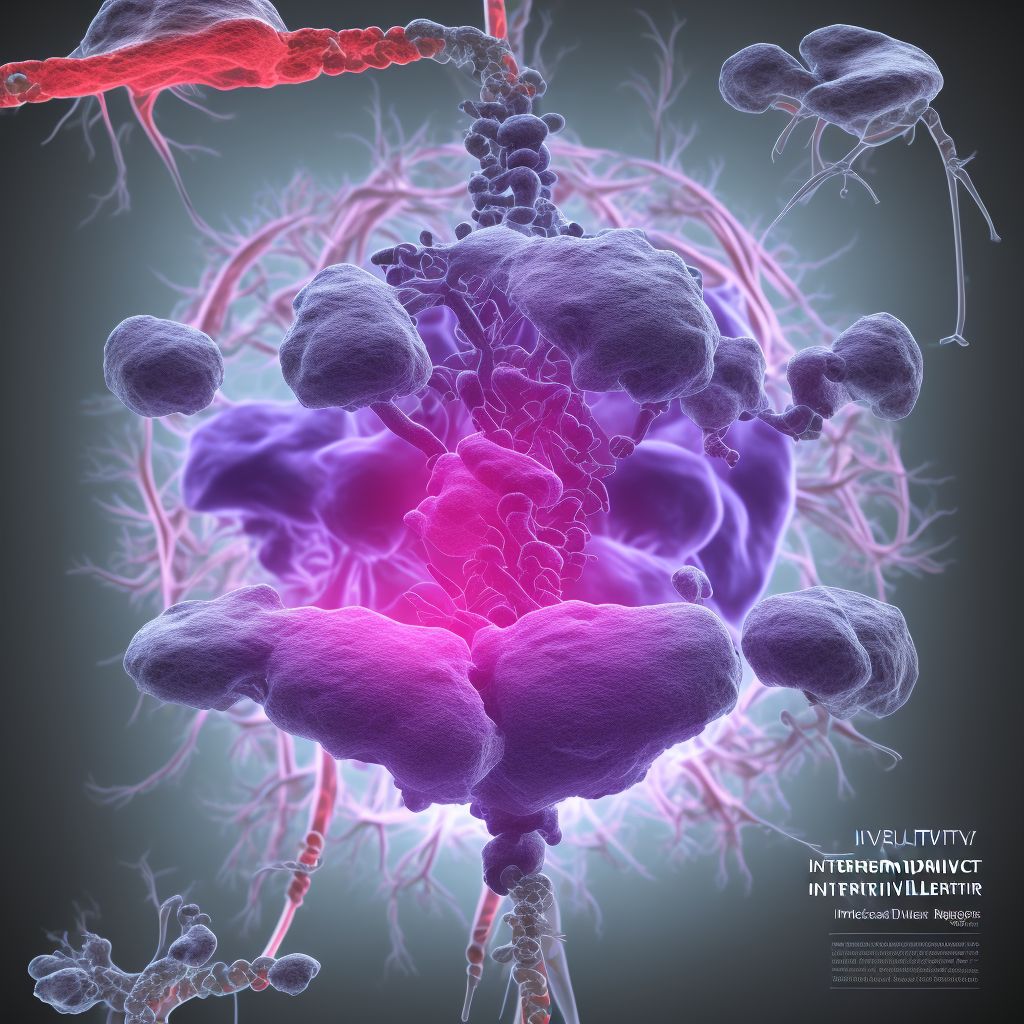 Intervertebral disc disorders with myelopathy, lumbosacral region digital illustration