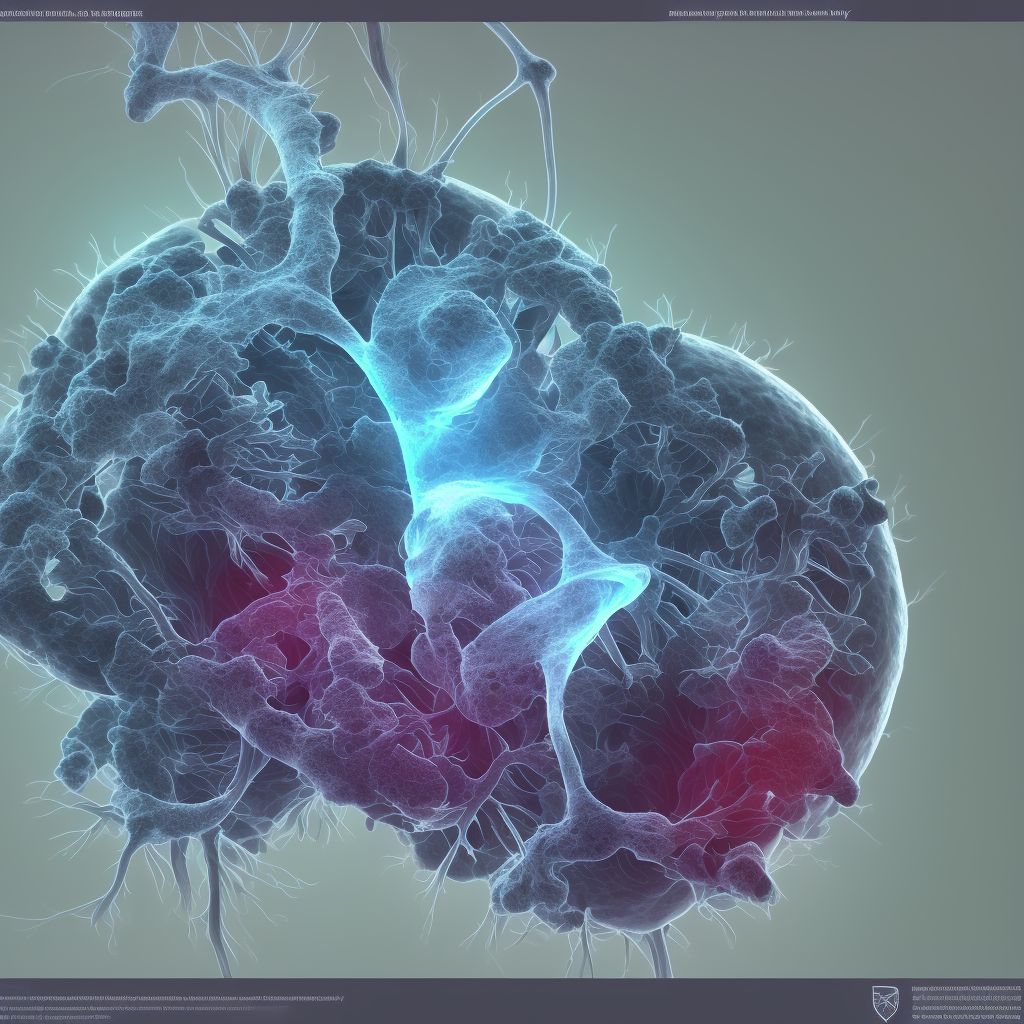 Other intervertebral disc degeneration, thoracic region digital illustration