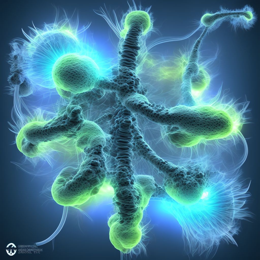 Spinal instabilities, cervicothoracic region digital illustration