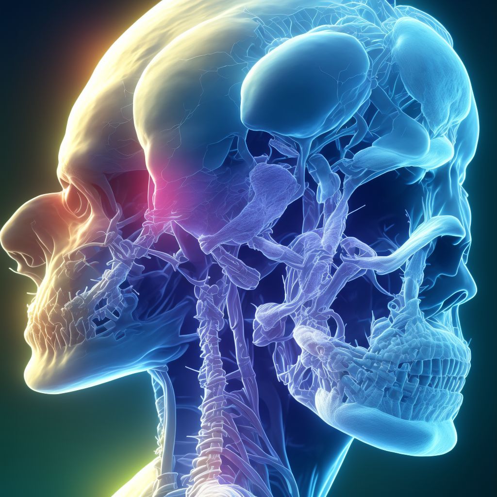 Panniculitis affecting regions of neck and back, cervical region digital illustration