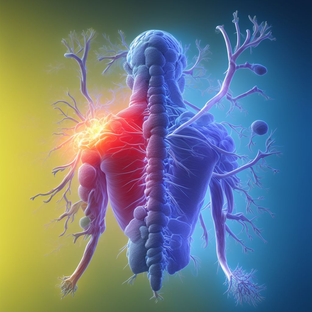 Radiculopathy, lumbar region digital illustration