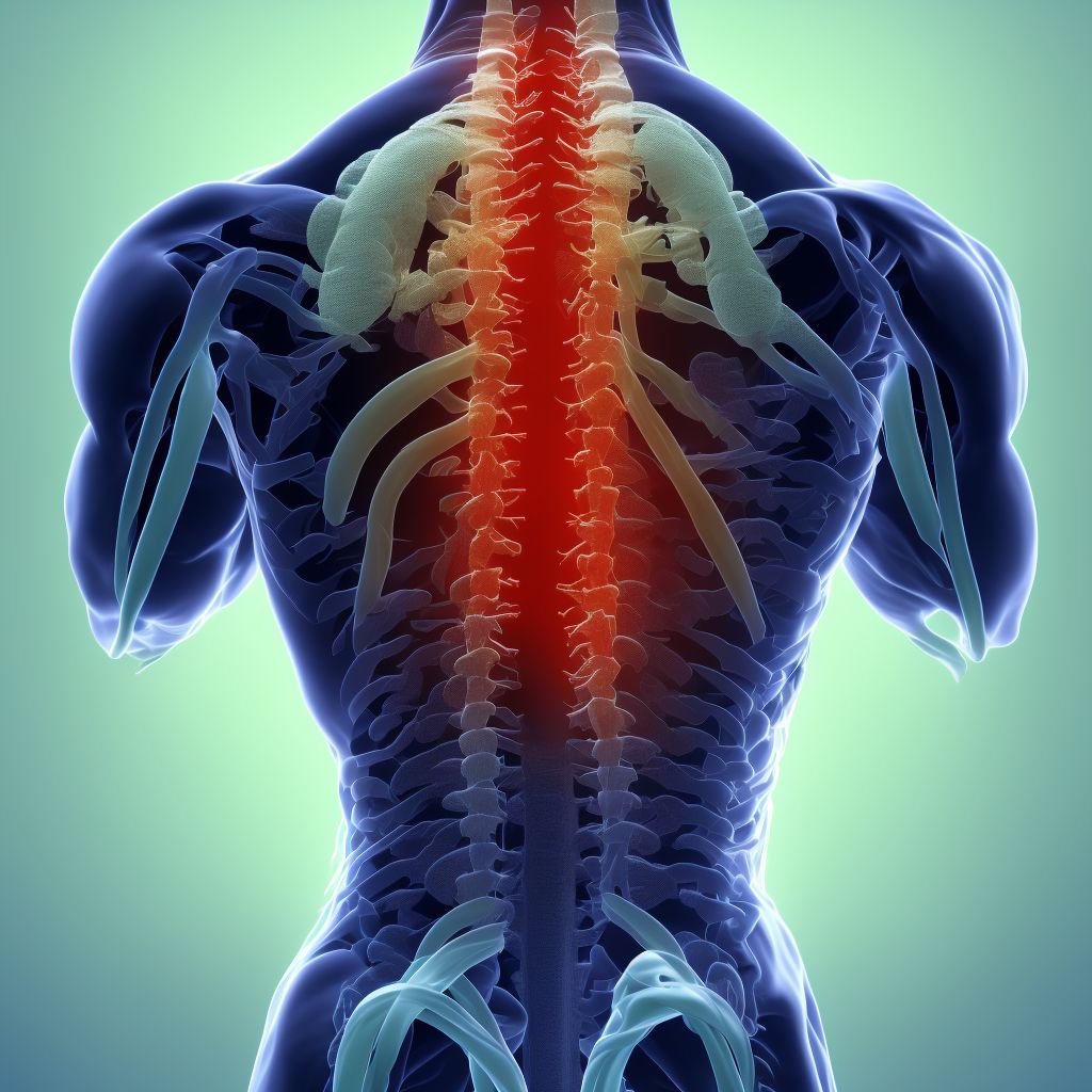 Vertebrogenic low back pain digital illustration