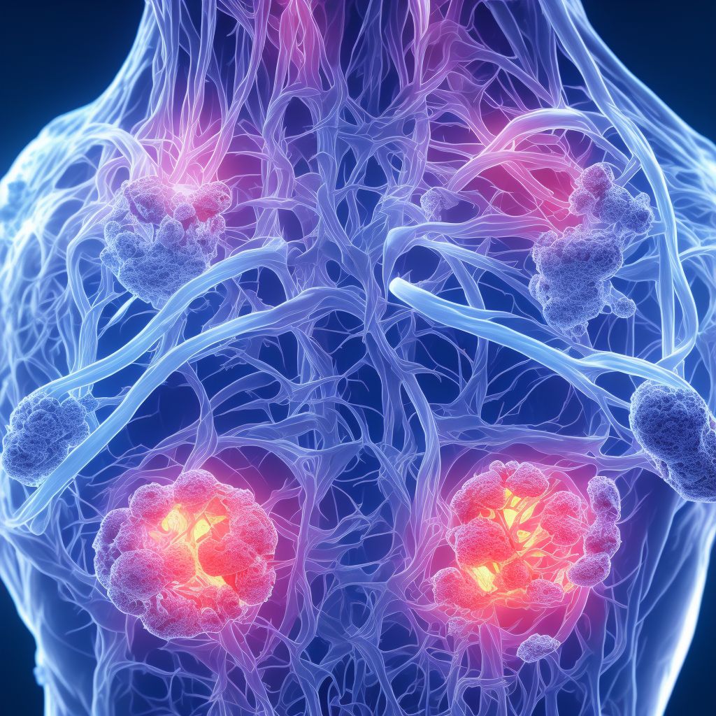 Calcification and ossification of muscles associated with burns, other site digital illustration