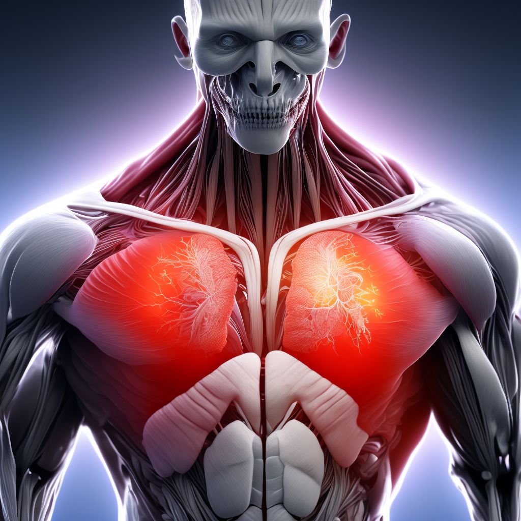 Nontraumatic ischemic infarction of muscle, unspecified site digital illustration