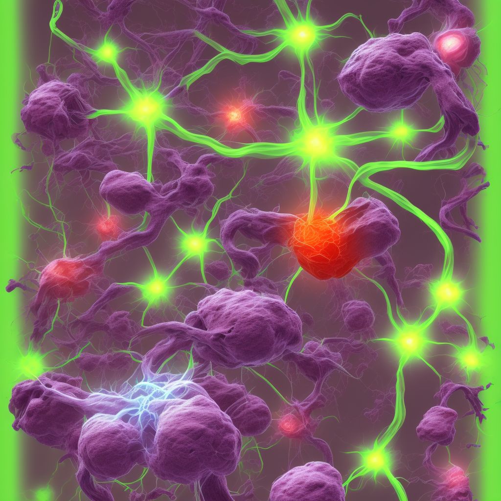 Nontraumatic ischemic infarction of muscle, other site digital illustration