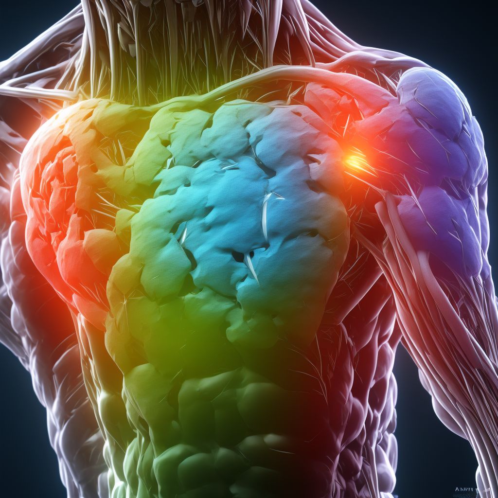 Synovial hypertrophy, not elsewhere classified, left lower leg digital illustration