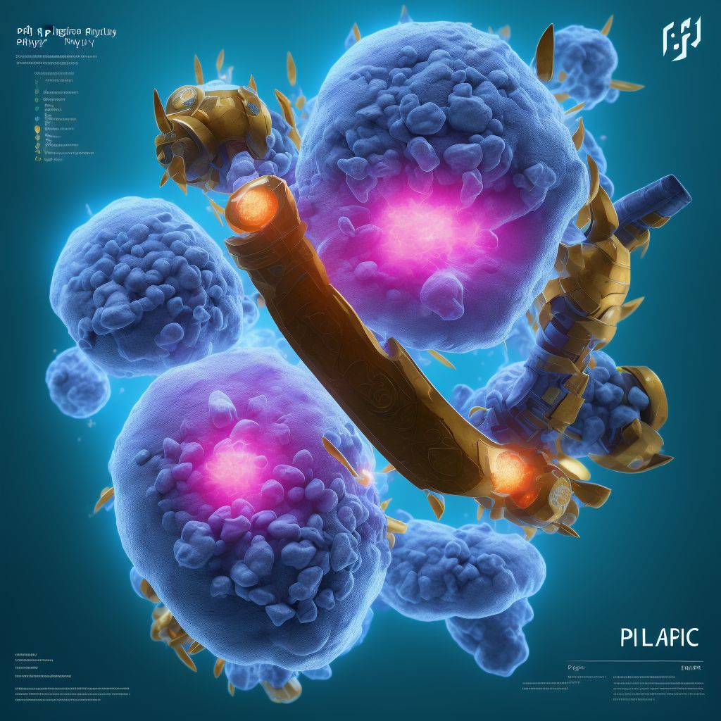 Plica syndrome, right knee digital illustration