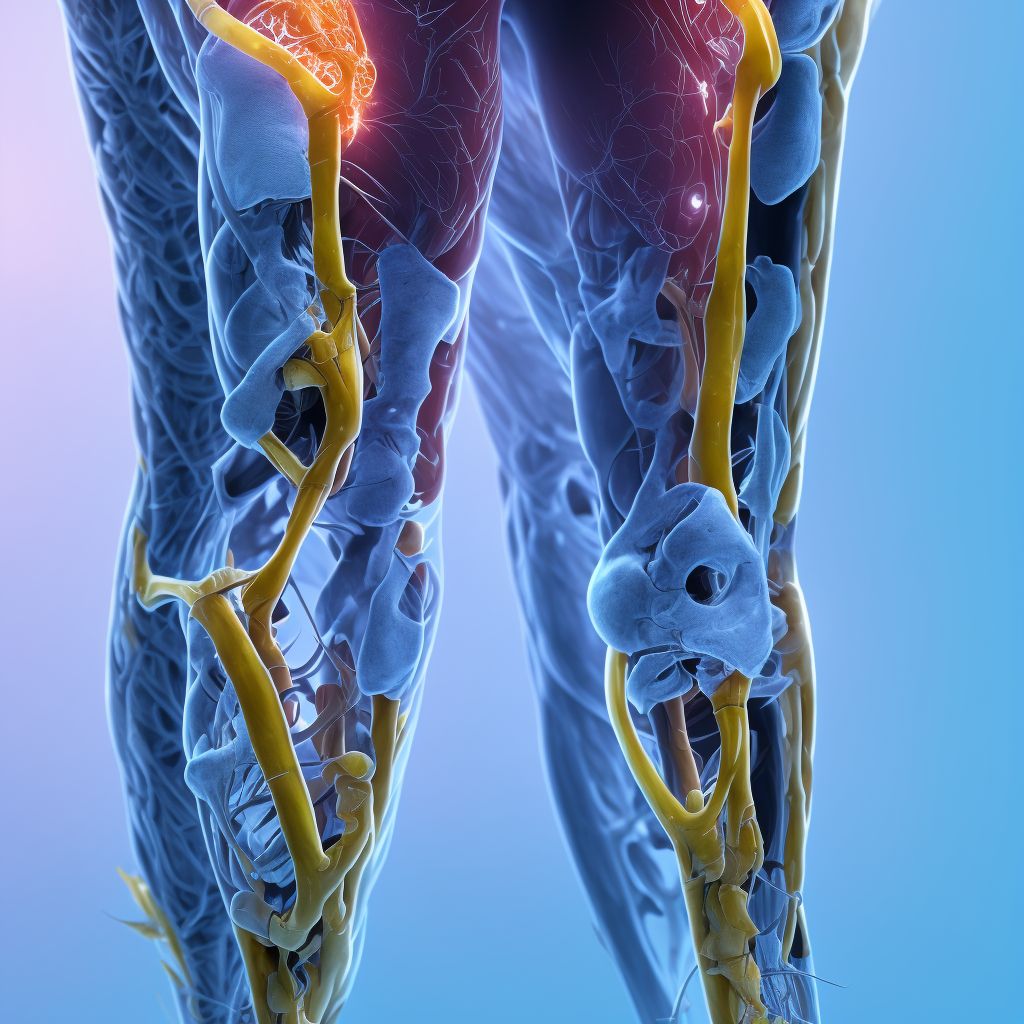 Tibial collateral bursitis [Pellegrini-Stieda], unspecified leg digital illustration