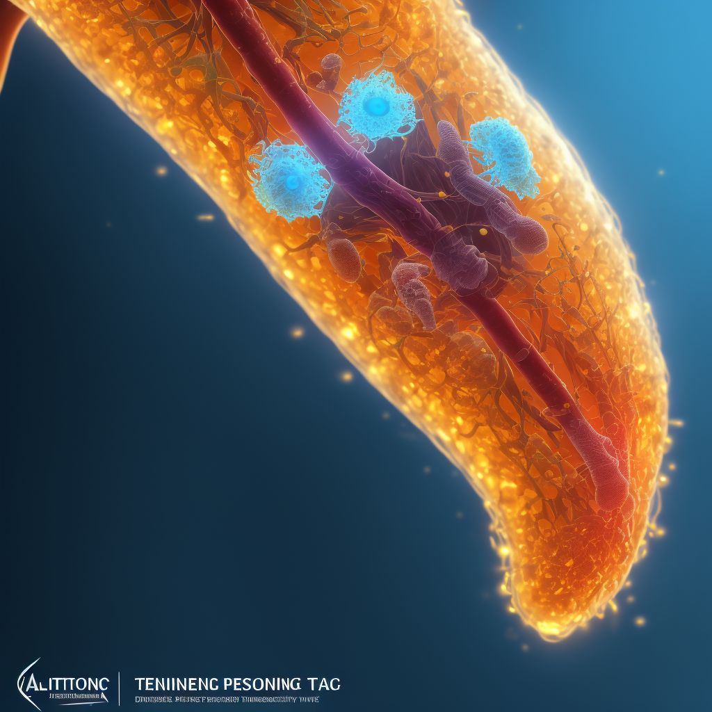 Peroneal tendinitis, right leg digital illustration