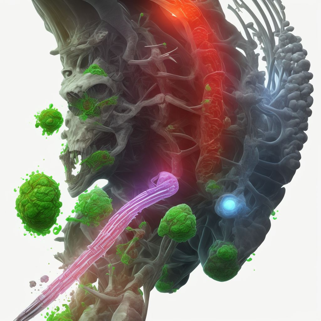 Anterior tibial syndrome, unspecified leg digital illustration