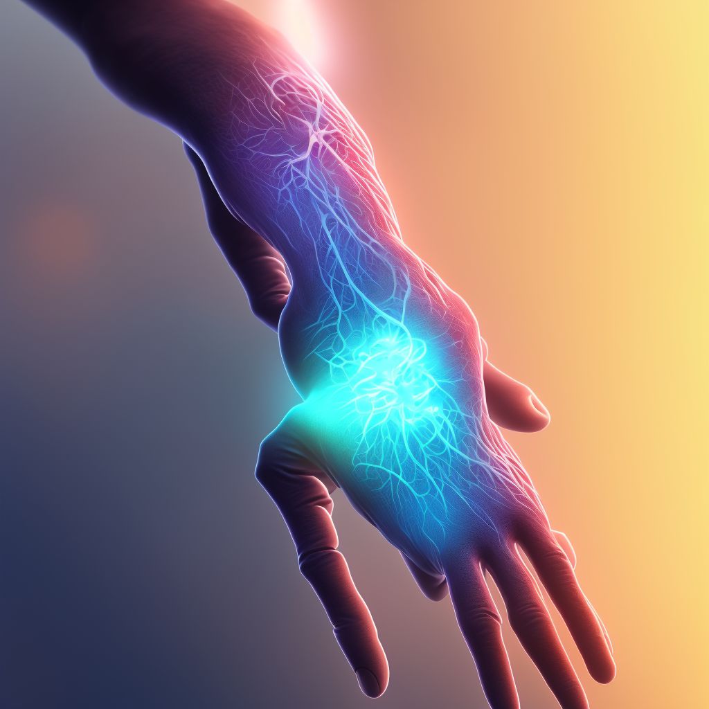 Periarthritis, unspecified wrist digital illustration