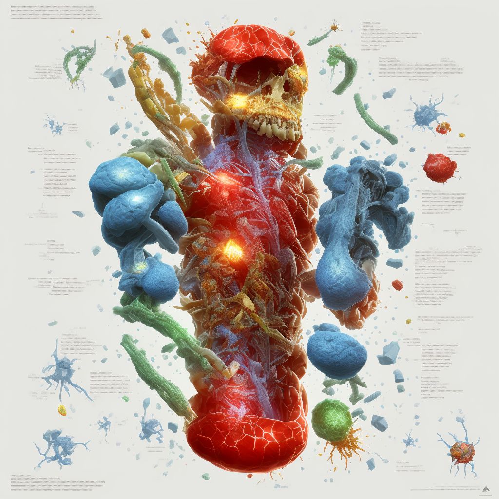 Nontraumatic compartment syndrome of left lower extremity digital illustration