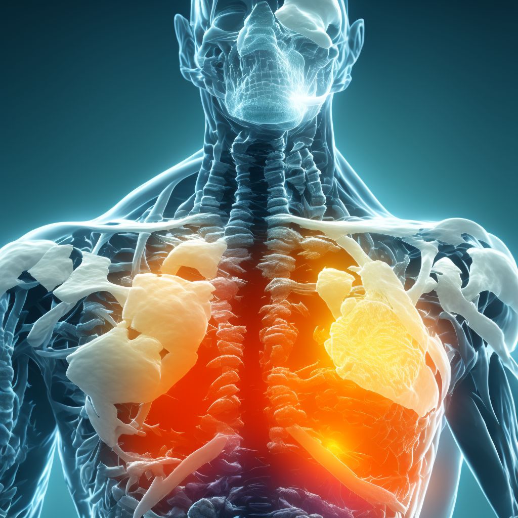 Age-related osteoporosis with current pathological fracture, right shoulder, subsequent encounter for fracture with delayed healing digital illustration