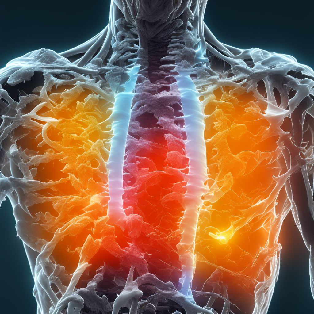 Age-related osteoporosis with current pathological fracture, left shoulder, subsequent encounter for fracture with delayed healing digital illustration