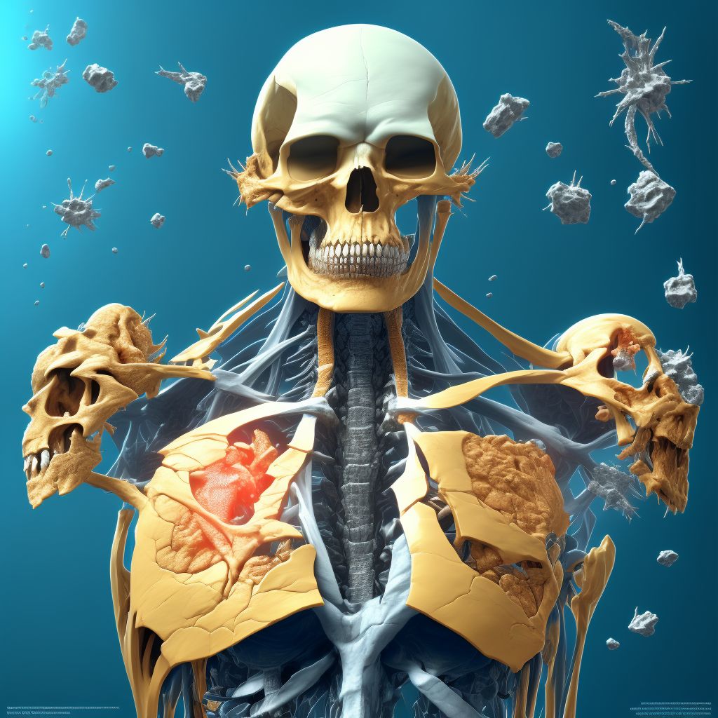 Age-related osteoporosis with current pathological fracture, unspecified shoulder, initial encounter for fracture digital illustration