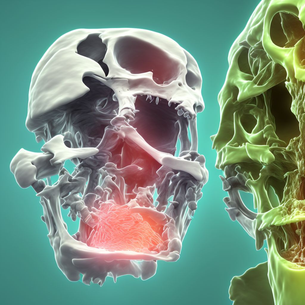 Age-related osteoporosis with current pathological fracture, unspecified humerus, subsequent encounter for fracture with routine healing digital illustration