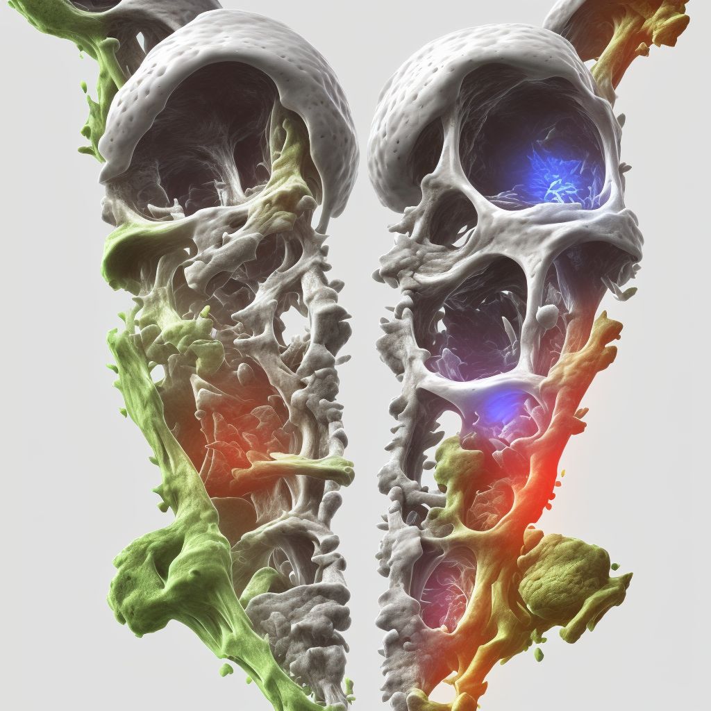 Age-related osteoporosis with current pathological fracture, unspecified humerus, subsequent encounter for fracture with malunion digital illustration