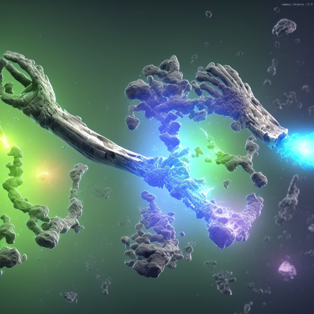 Age-related osteoporosis with current pathological fracture, unspecified forearm, subsequent encounter for fracture with delayed healing digital illustration