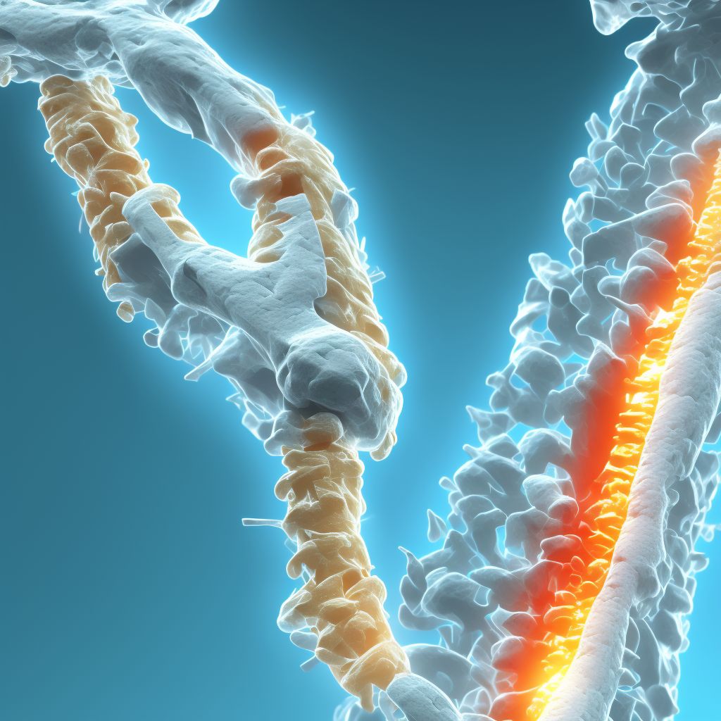 Age-related osteoporosis with current pathological fracture, unspecified forearm, sequela digital illustration