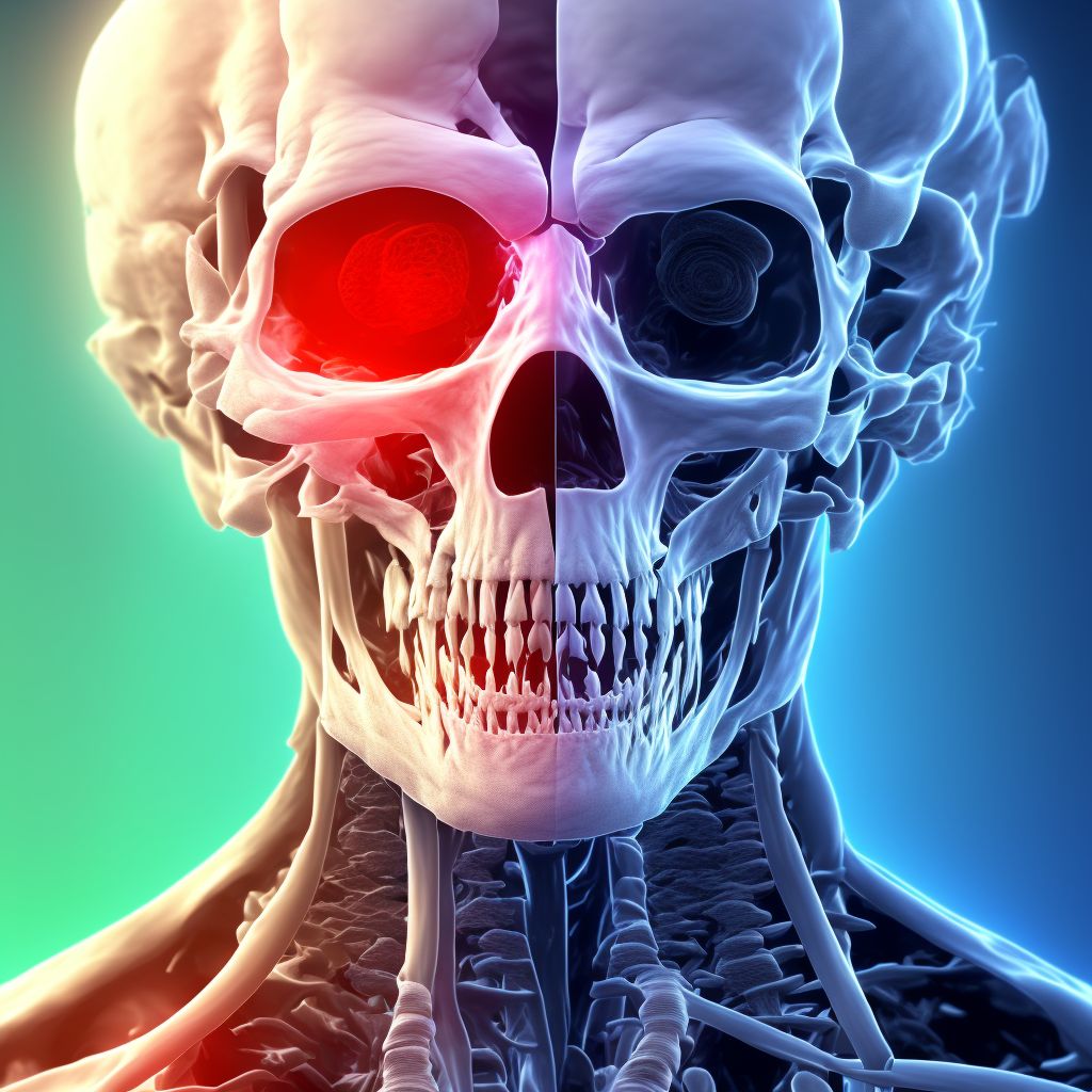 Age-related osteoporosis with current pathological fracture, unspecified lower leg, sequela digital illustration